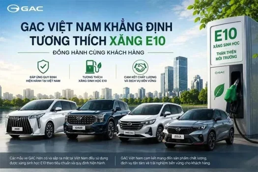 Các dòng xe GAC tương thích với nhiên liệu sinh học E10 tại Việt Nam.webp