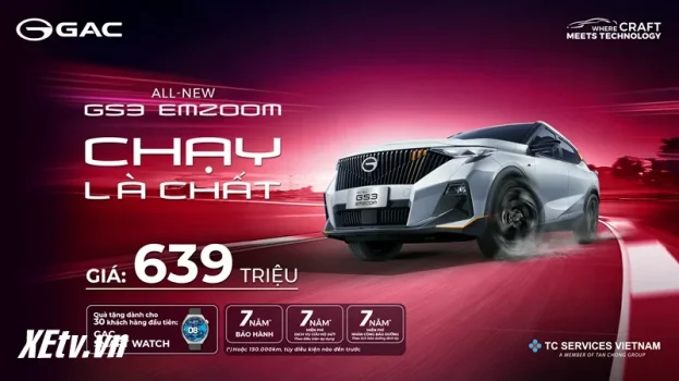 GAC Việt Nam chính thức ra mắt All-New GS3 EMZOOM 1.5T Premium R Giá 639 triệu đồng (5).webp