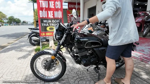 Honda CGX 150 2026 Vintage đen custom bàn giao khách hàng Châu Thành, Tây Ninh (11).webp